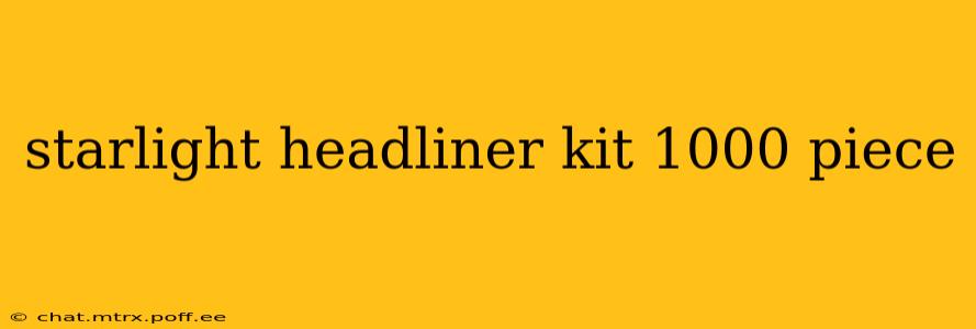 starlight headliner kit 1000 piece