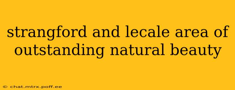 strangford and lecale area of outstanding natural beauty