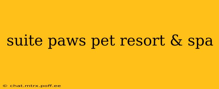 suite paws pet resort & spa
