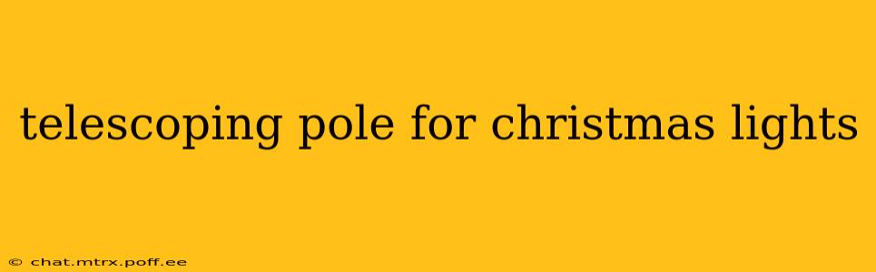 telescoping pole for christmas lights
