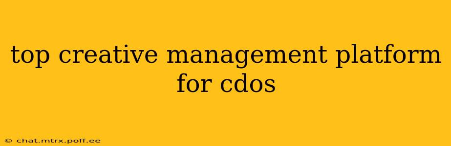 top creative management platform for cdos