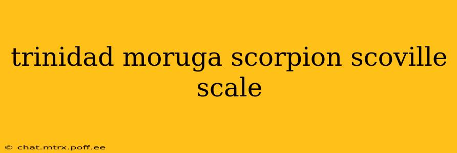trinidad moruga scorpion scoville scale