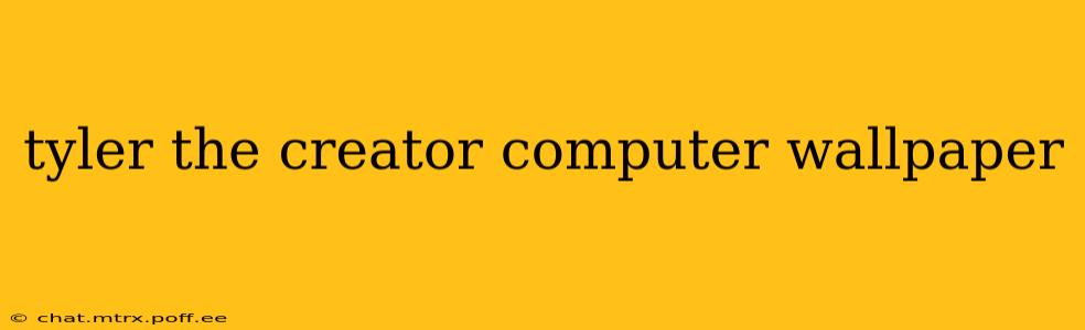 tyler the creator computer wallpaper