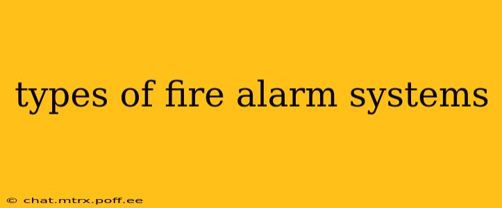 types of fire alarm systems