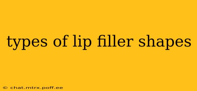 types of lip filler shapes