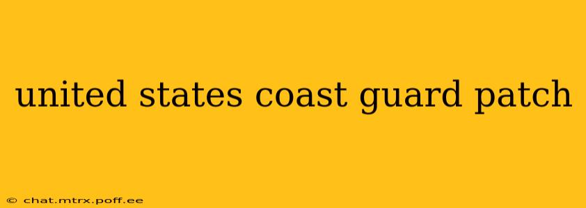 united states coast guard patch
