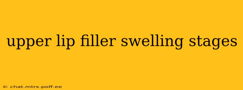 upper lip filler swelling stages