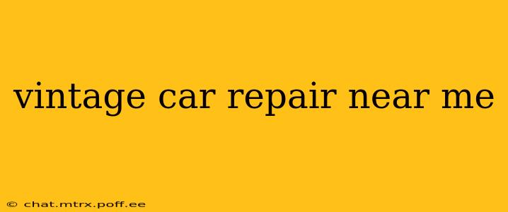 vintage car repair near me