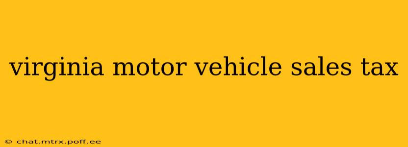 virginia motor vehicle sales tax
