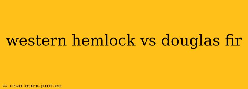 western hemlock vs douglas fir