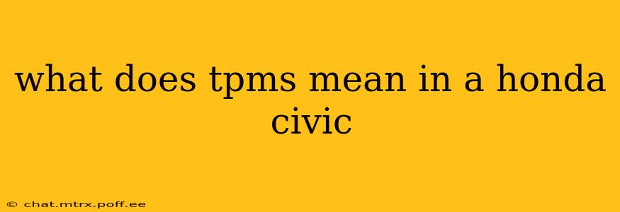 what does tpms mean in a honda civic