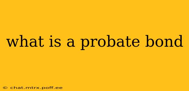 what is a probate bond