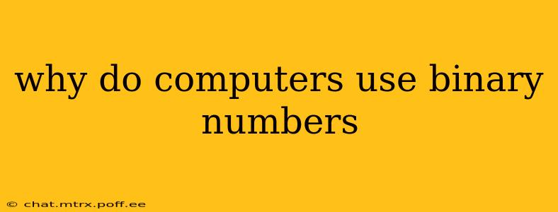 why do computers use binary numbers