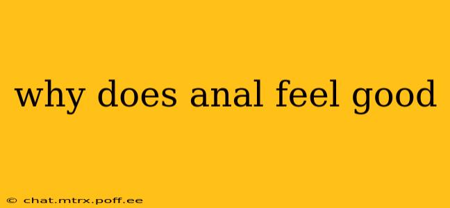 why does anal feel good