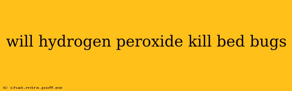 will hydrogen peroxide kill bed bugs