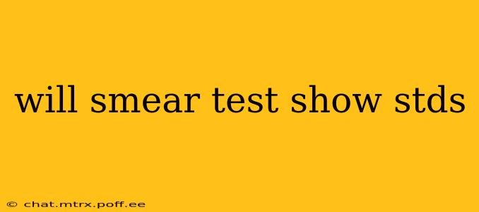 will smear test show stds