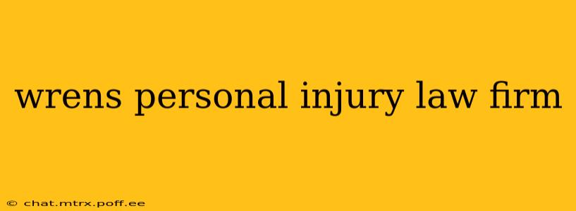 wrens personal injury law firm