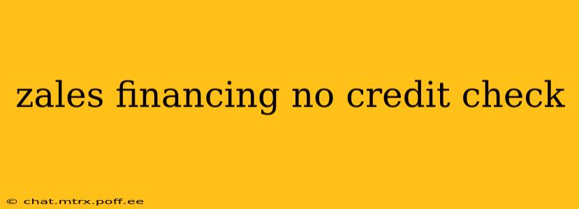 zales financing no credit check
